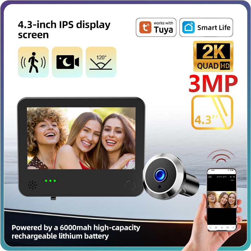 Home Security Video Cameras - Câmera de Segurança para Porta Danmini