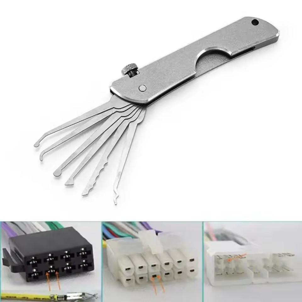 Lock Picking Set - Conjunto de seleção de bloqueio compacto,