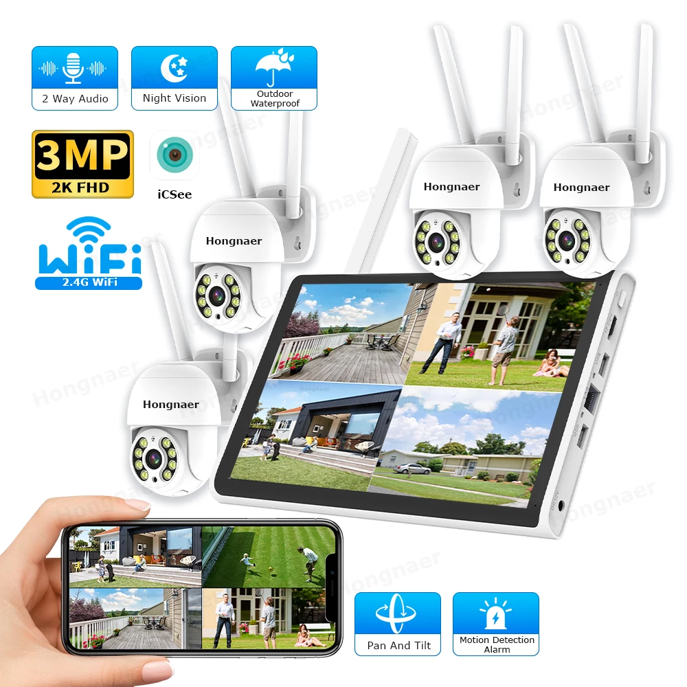 Home Security System - Kit de Câmeras de Segurança Sem