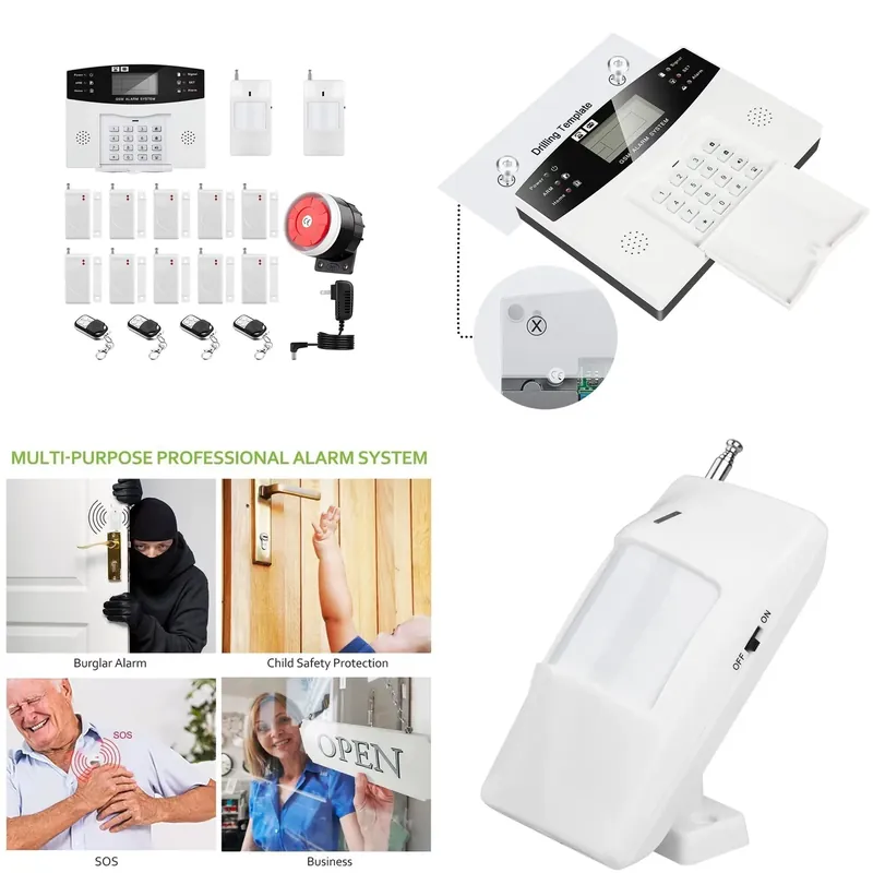 Home Security Alarm System - Kit de Alarme Contra Roubo para