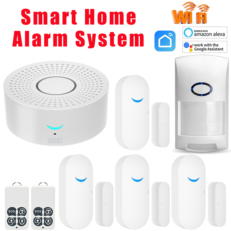 Home Security Alarm System - Sensor de Porta Inteligente Tuya WiFi