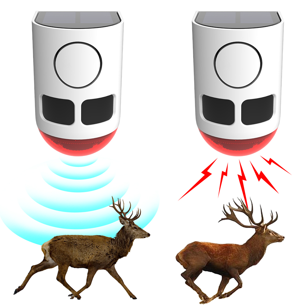 Home Security Lights Outdoors - Alarme Solar Externo com Sensor de