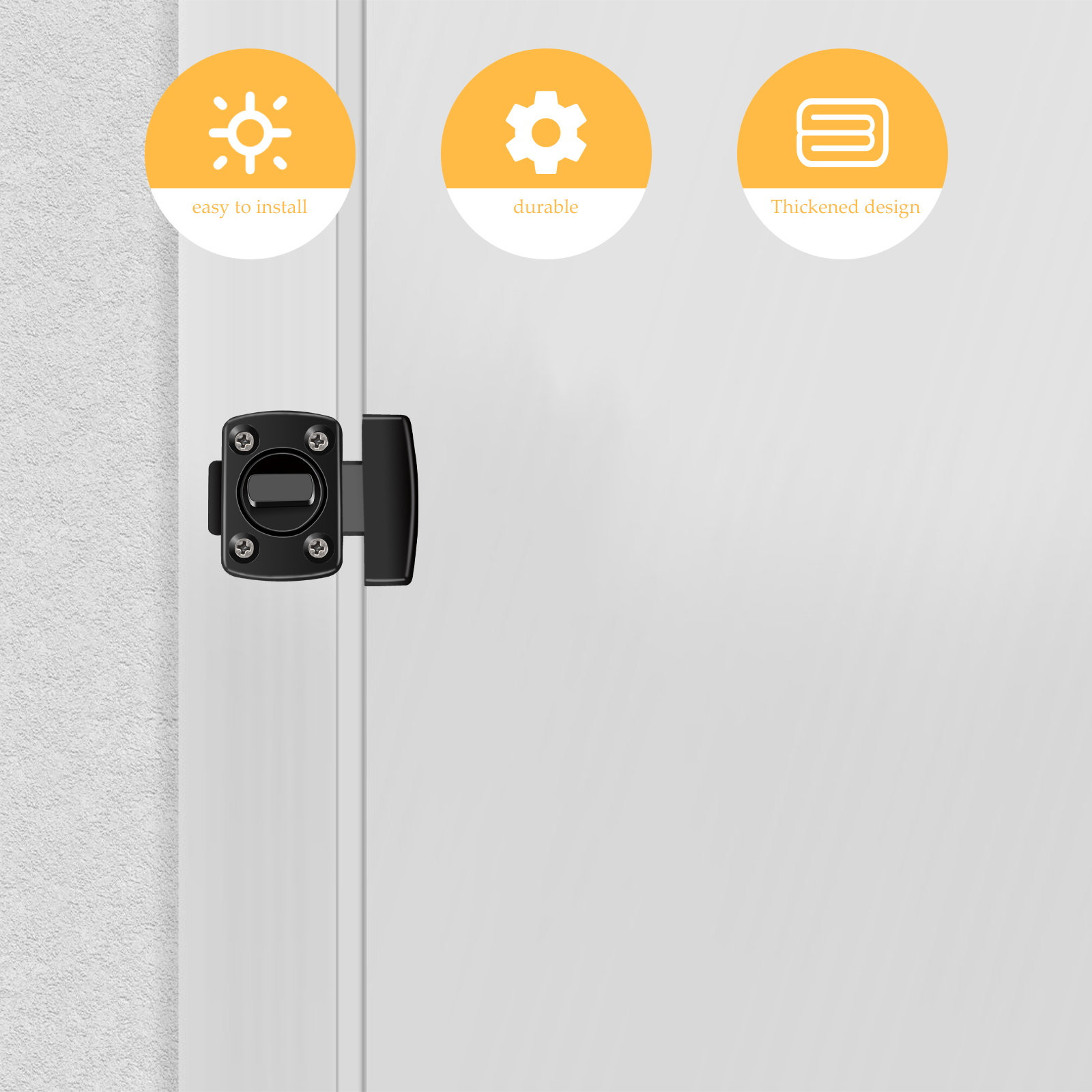 Home Security Door - Fechadura de Trava de Porta Deslizante