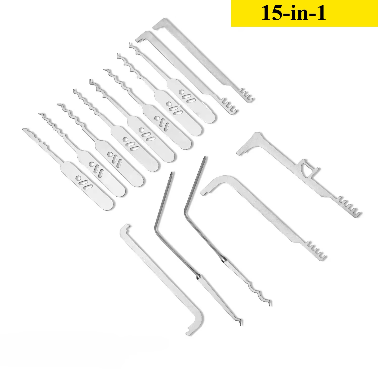 Lock Picking Set - Kit de Ferramentas Multifuncionais com 15