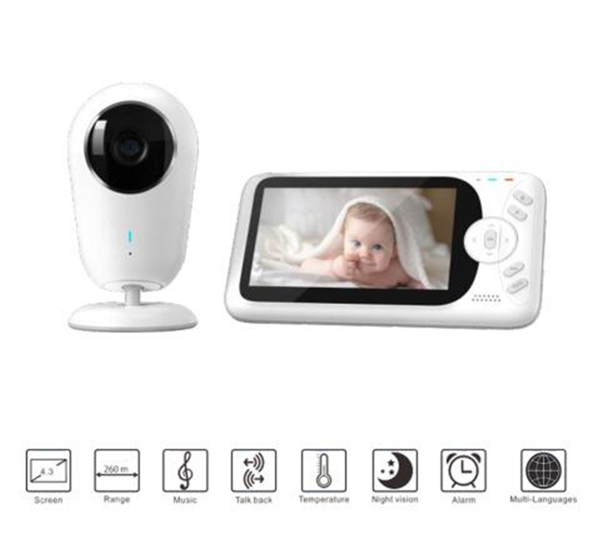 Monitor de bebê sem fio Full H - Home Security Wireless Cameras avaliação e preço