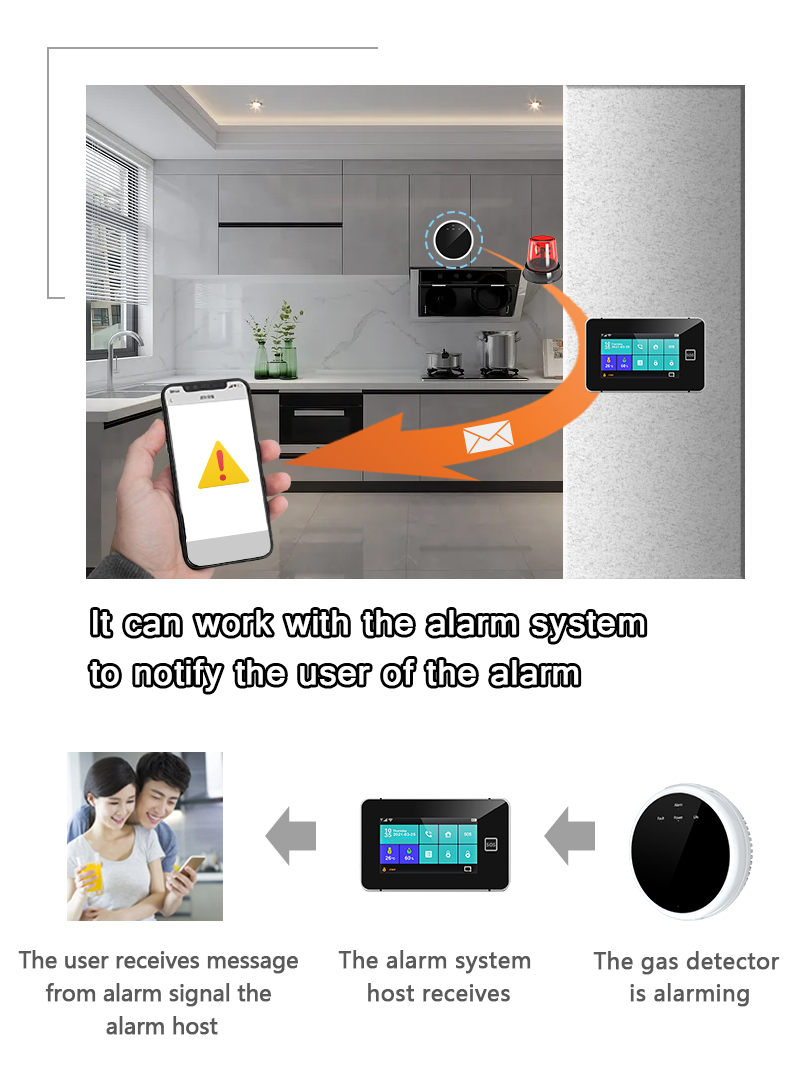 Detector de gás sem fio, 433mh - Home Security Alarm System avaliação e preço
