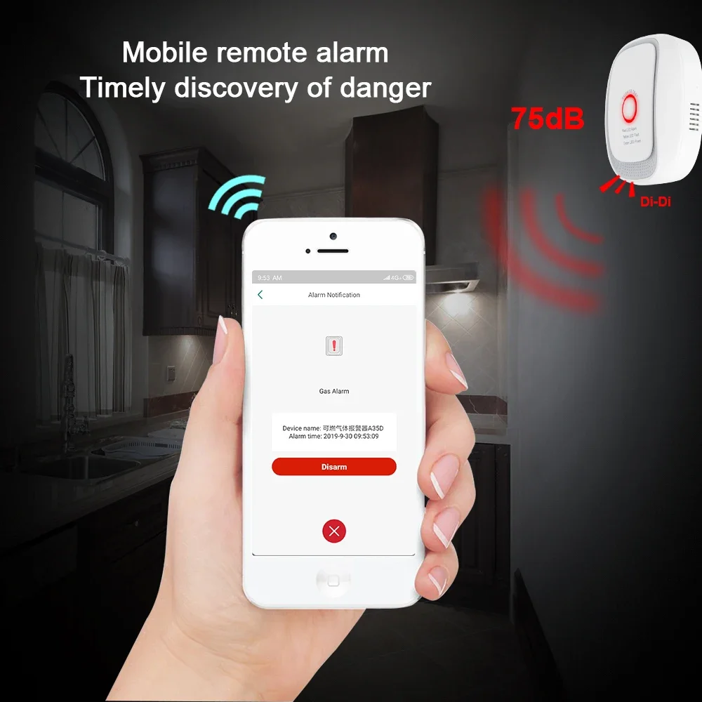 Sensor de Gás Combustível HEIM - Home Security System avaliação e preço