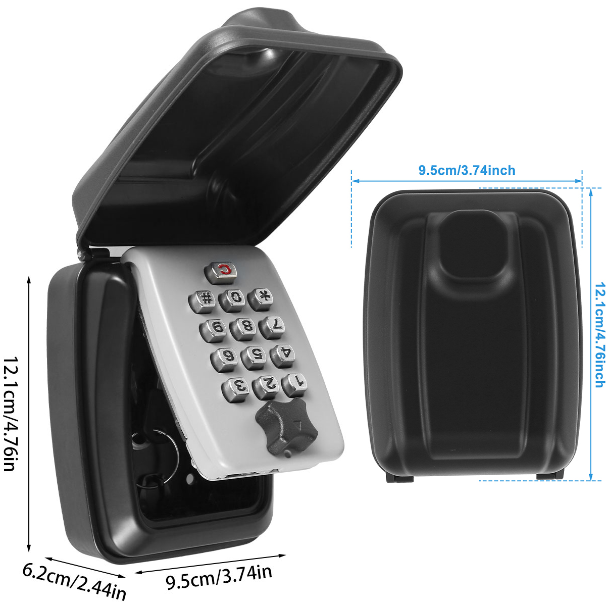 Wall-Mounted Key Lock Box, Sec - Home Security Group avaliação e preço
