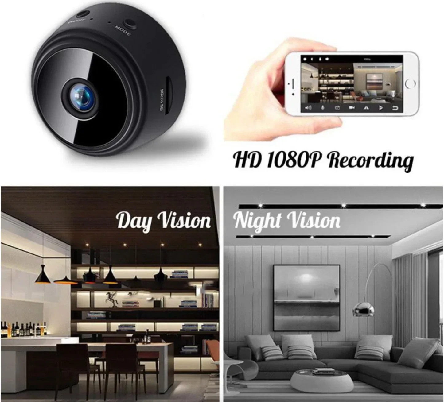 Câmera Mini OnePlus A9 1080P H - Home Security Group avaliação e preço