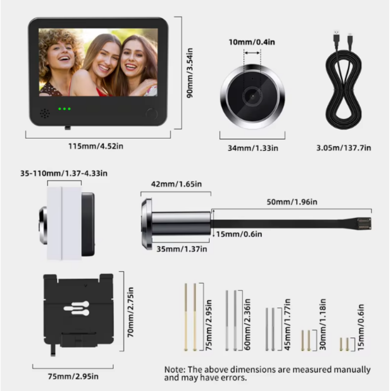 Câmera de Segurança para Porta - Home Security Video Cameras avaliação e preço