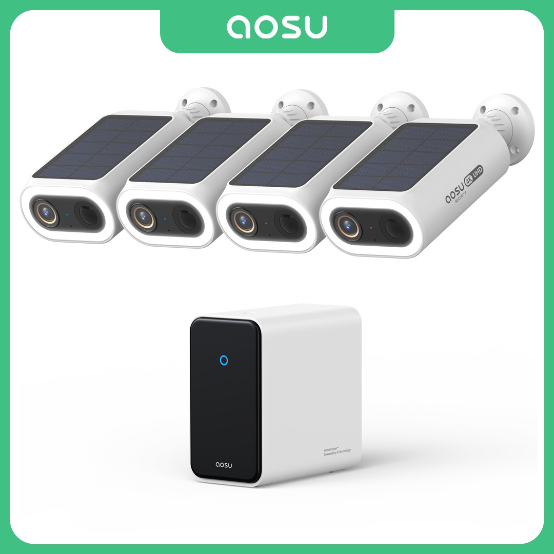 Sistema de câmaras solares 4K  - Home Security Wireless Cameras avaliação e preço