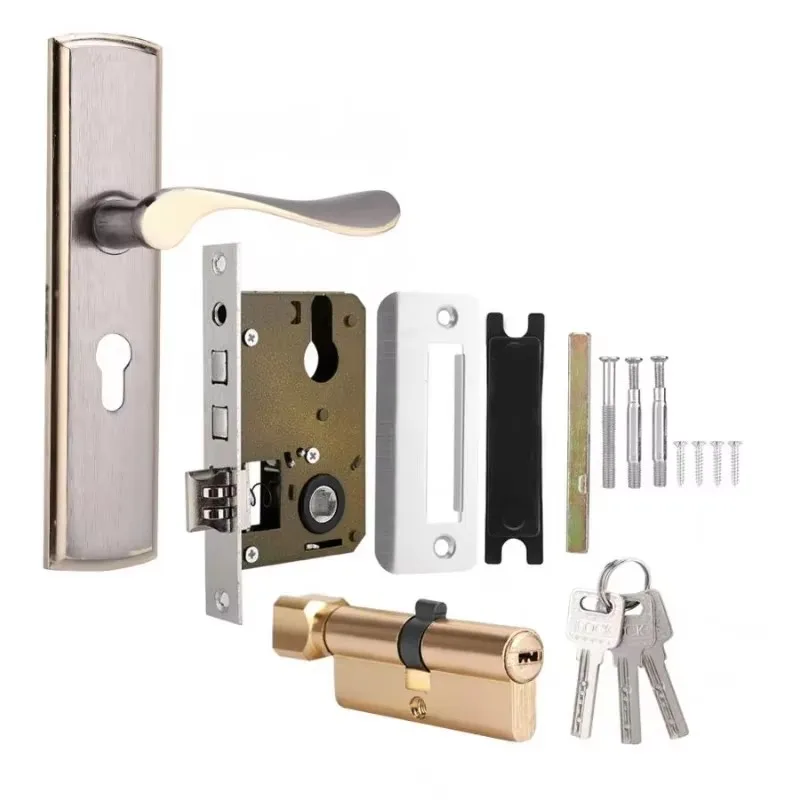 Silencioso Porta Handle Lock p - Home Security Product avaliação e preço