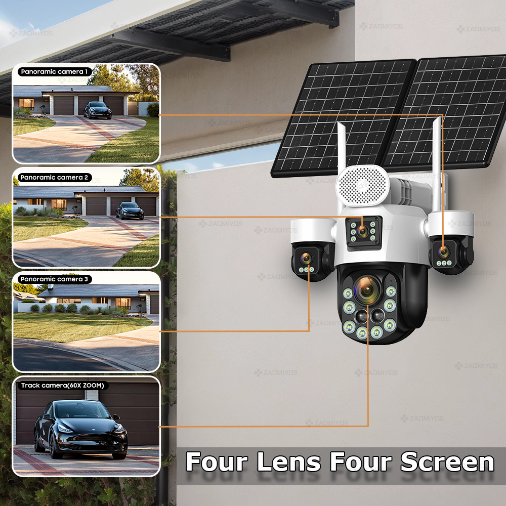 Câmera Externa 360 com 4 Lente - Home Security Product avaliação e preço