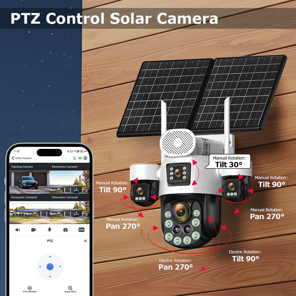 Câmera Externa 360 com 4 Lente - Home Security Product avaliação e preço
