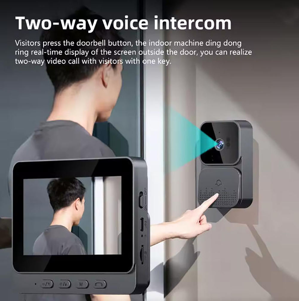    Câmera de campainha com ví - Home Security Video Cameras avaliação e preço