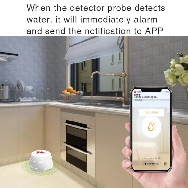 Tuya wi fi sensor de vazamento - Home Security Alarm System avaliação e preço