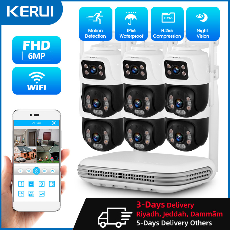 Kerui à prova d'água 6mp hd se - Home Security Wireless Cameras avaliação e preço
