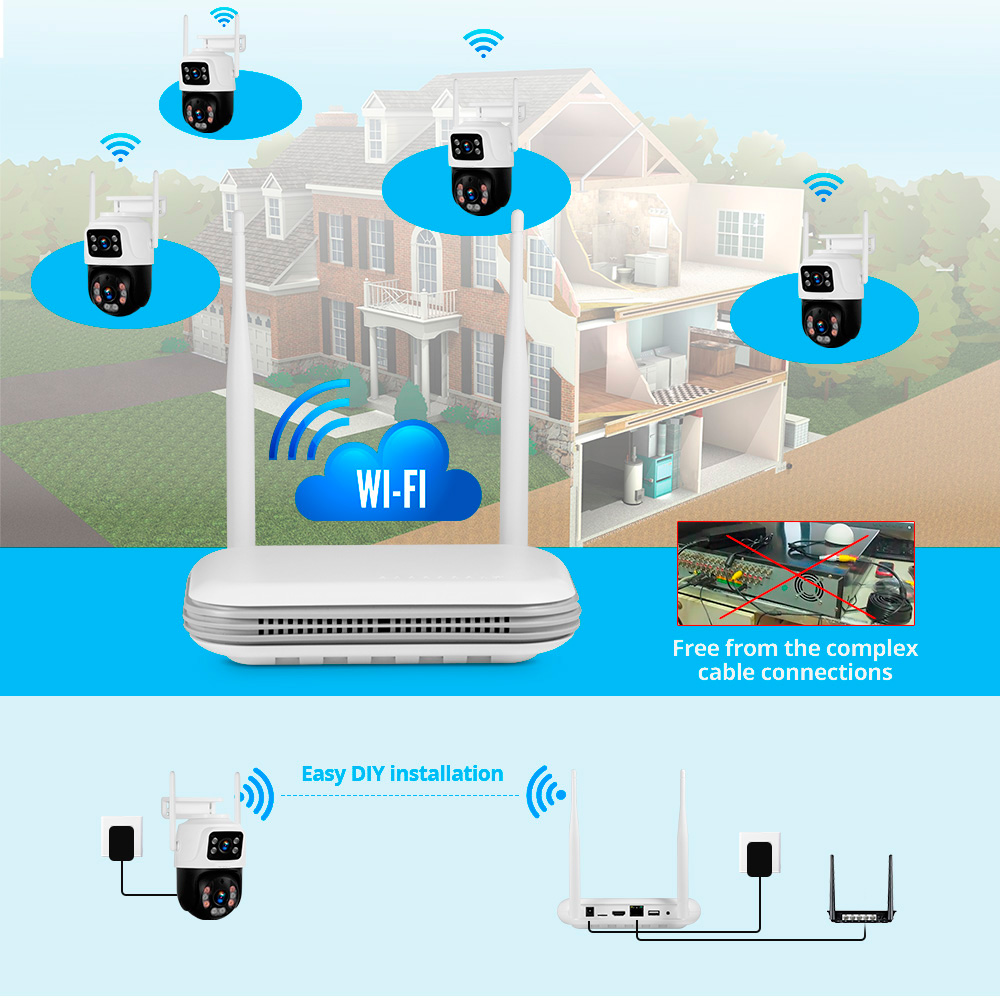 Kerui à prova d'água 6mp hd se - Home Security Wireless Cameras avaliação e preço