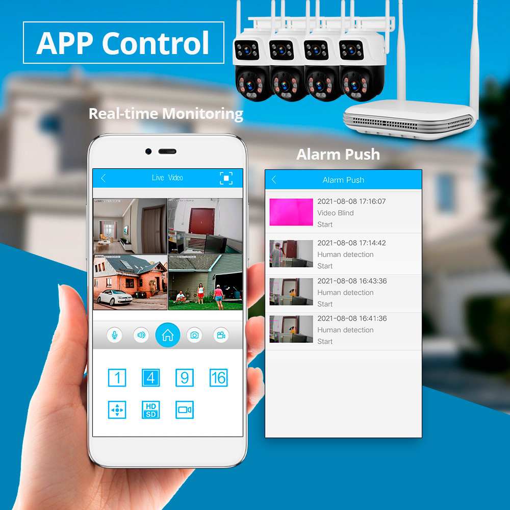Kerui à prova d'água 6mp hd se - Home Security Wireless Cameras avaliação e preço