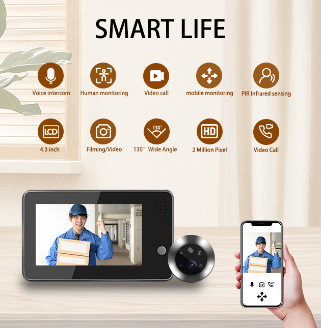 Campainha Inteligente WiFi Tuy - Home Security Video Cameras avaliação e preço