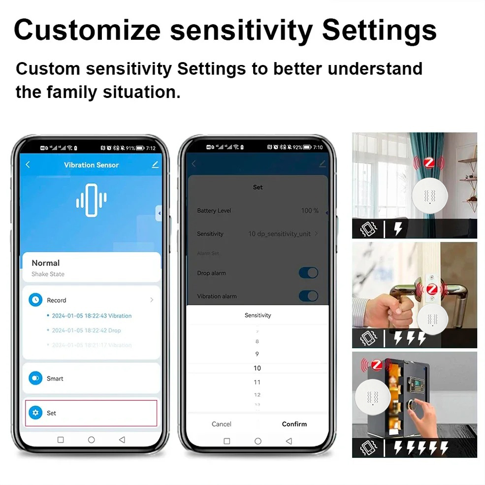 Sensor de Vibração e Inclinaçã - Home Security Alarm System avaliação e preço
