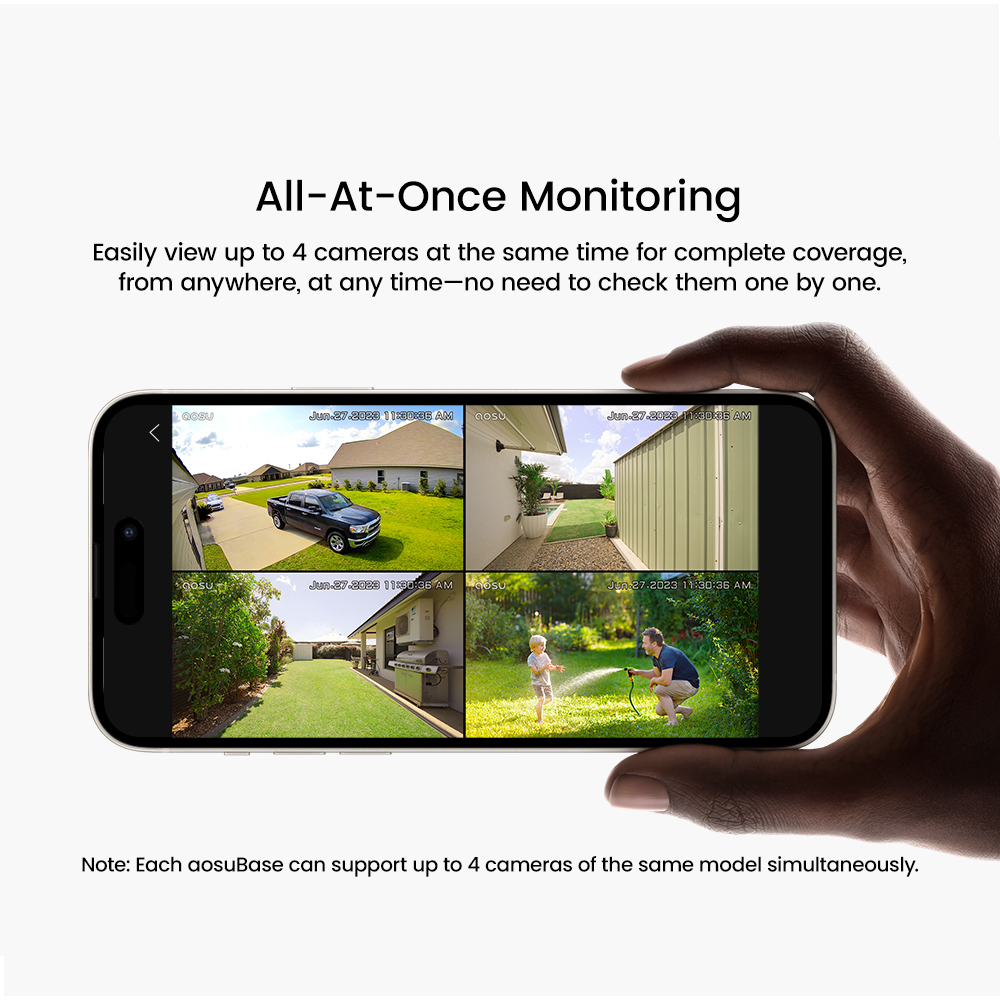 Sistema de Câmera Solar AOSU 5 - Home Security Wireless Cameras avaliação e preço
