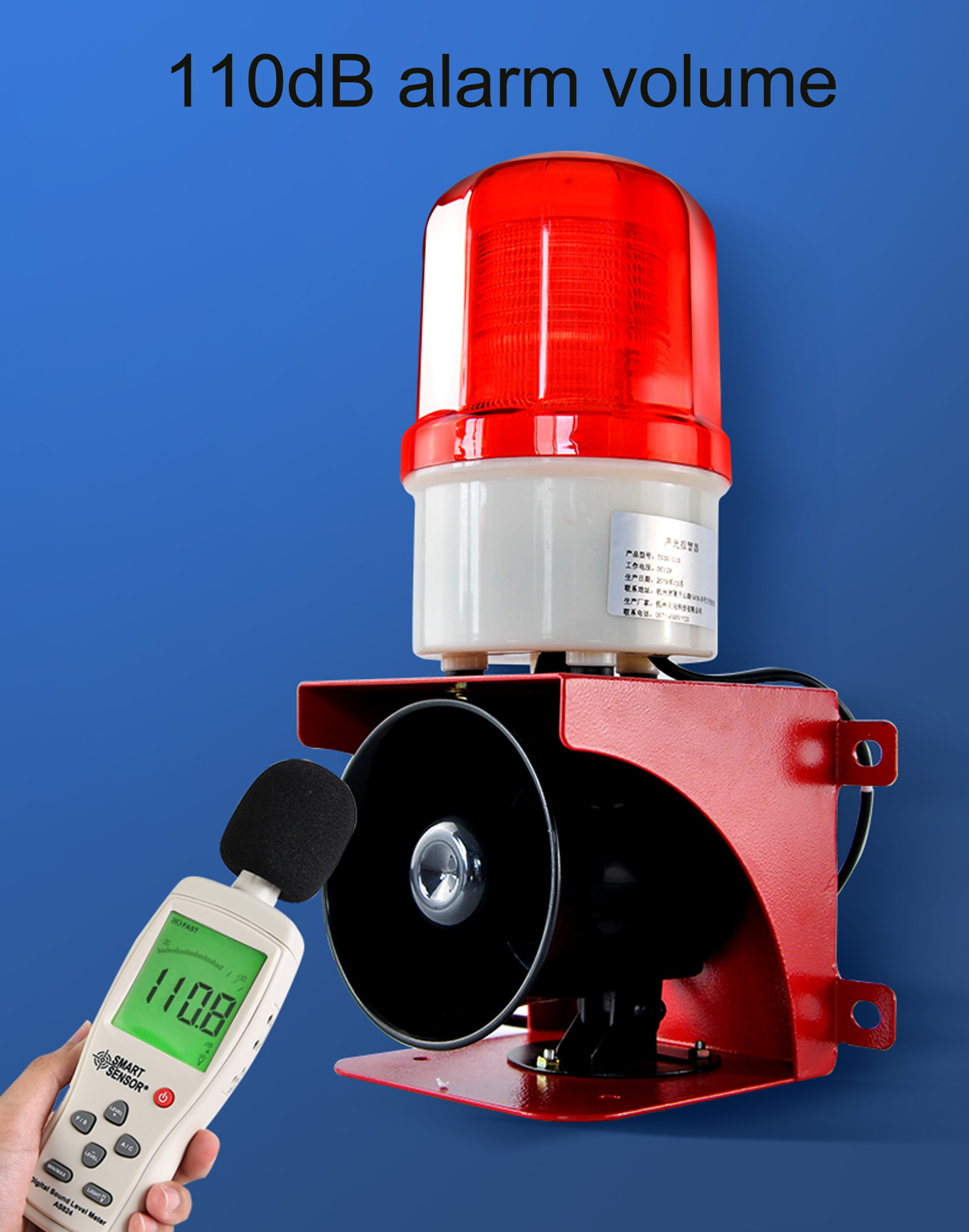 Sirene de alarme industrial ao - Home Security Lights Outdoors avaliação e preço