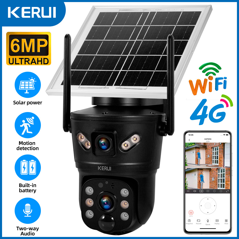 Kerui ao ar livre 6mp câmera s - Home Security Video Cameras avaliação e preço