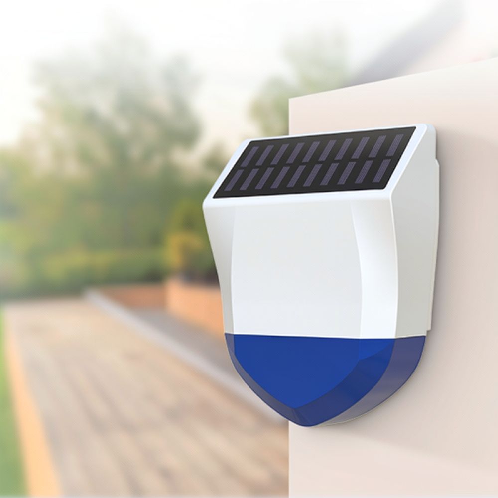 Sirene de Alarme Solar para Se - Home Security Lights Outdoors avaliação e preço