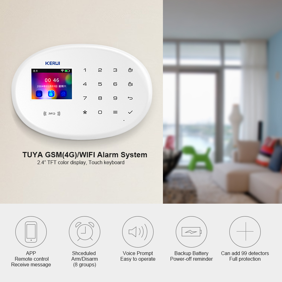 Kit de Sistema de Alarme WIFI  - Home Security Group avaliação e preço