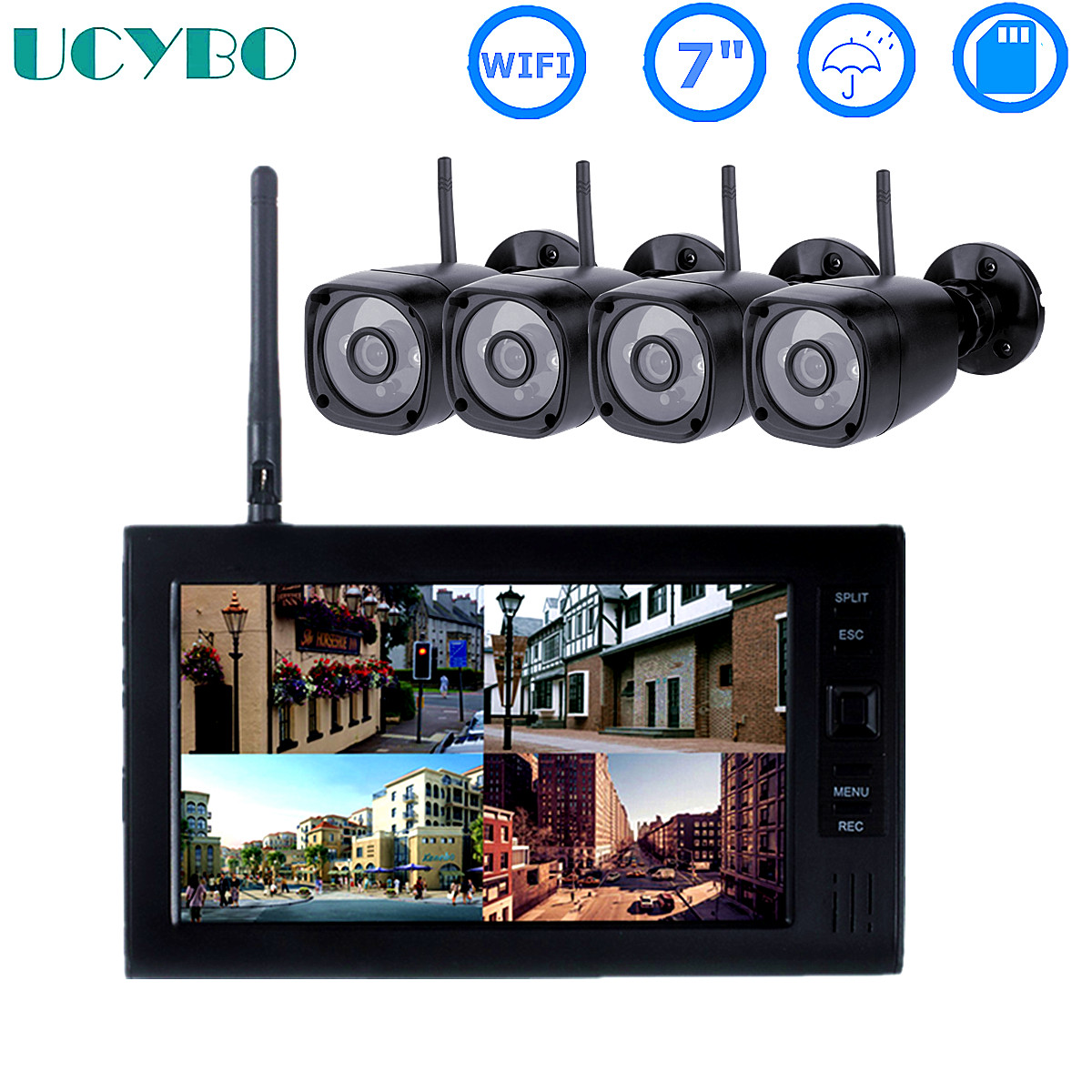 Sistema de segurança CCTV sem  - Home Security Video Cameras avaliação e preço