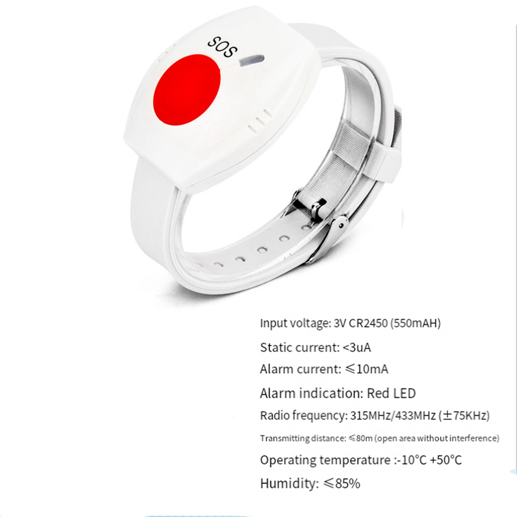 2X Botão de Pânico RF 315Mhz B - Home Security Alarm System avaliação e preço